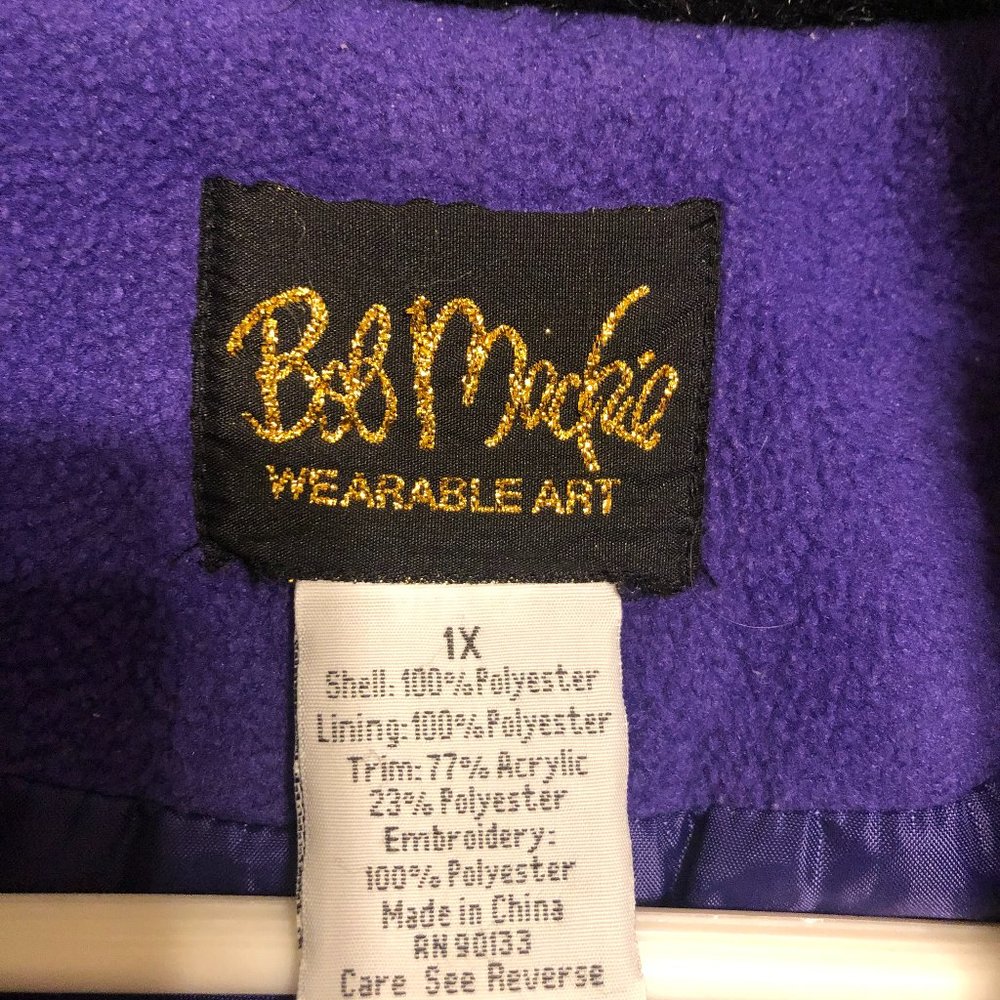 Bob Mackie Wearable Art Jacket Vest - image 3